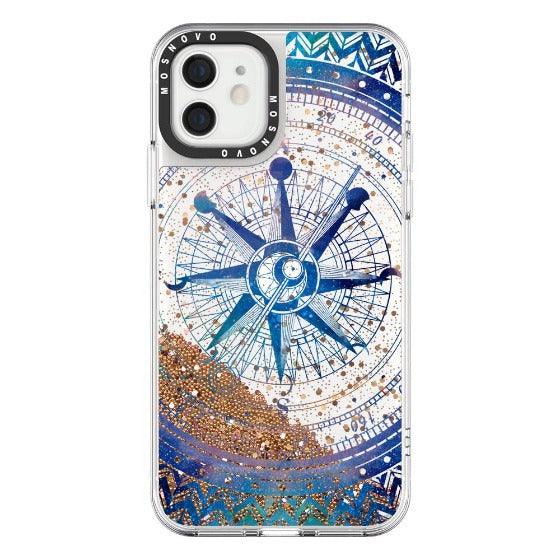 Galaxy Compass Glitter Phone Case - iPhone 12 Mini Case