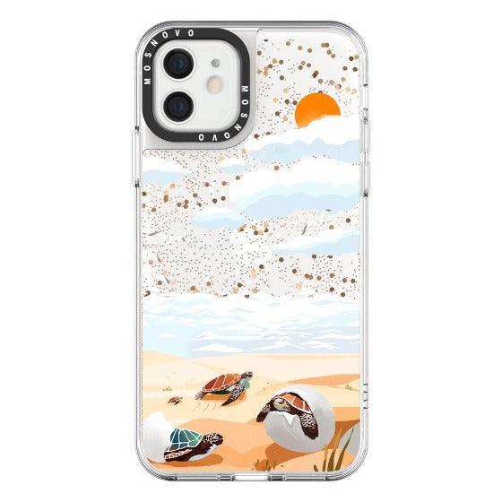 Baby Tortoise Glitter Phone Case - iPhone 12 Case