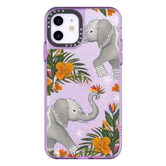 Elephant Glitter Phone Case - iPhone 11 Case