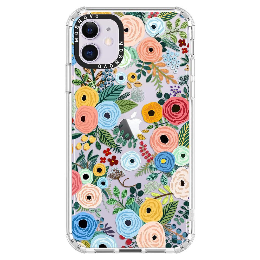 Pastel Floral Garden Phone Case - iPhone 11 Case