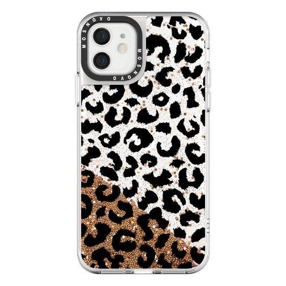 Black Leopard Glitter Phone Case - iPhone 12 Mini Case