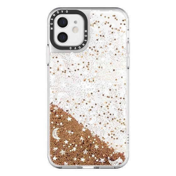 Night Moon Sky Glitter Phone Case - iPhone 12 Mini Case