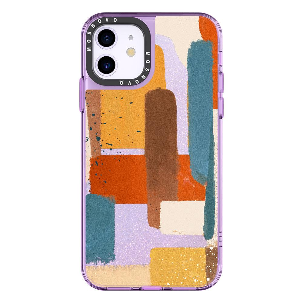 Modern Abstract Artwork Glitter Phone Case - iPhone 11 Case