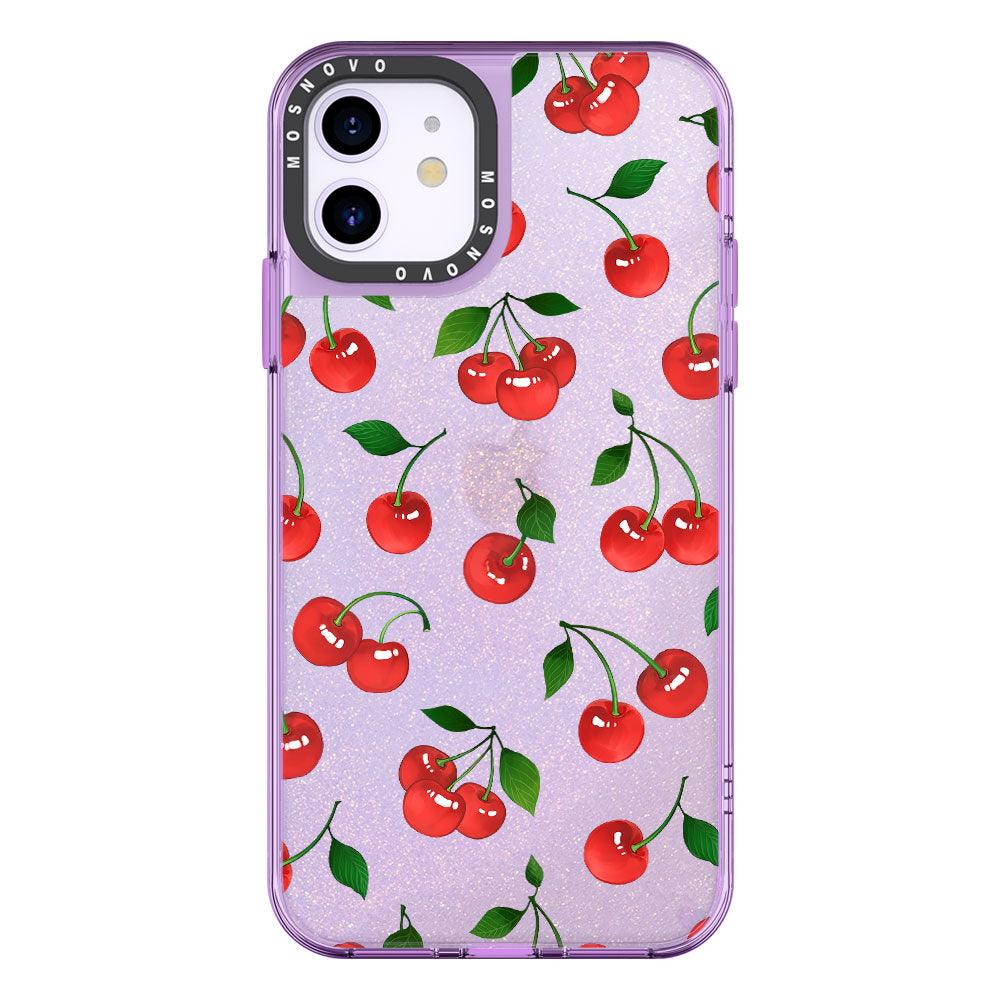 Poppy Cherry Glitter Phone Case - iPhone 11 Case