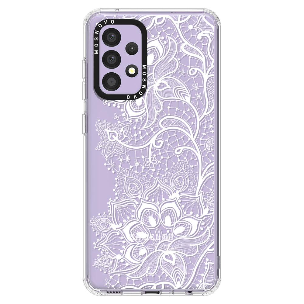 White Lotus Henna Phone Case - Samsung Galaxy A52 & A52s Case