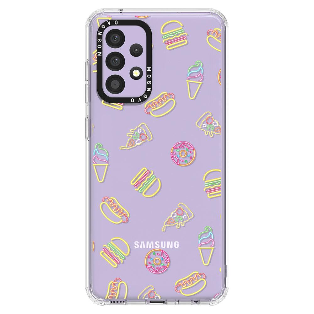 Neon Junk Food Phone Case - Samsung Galaxy A52 & A52s Case