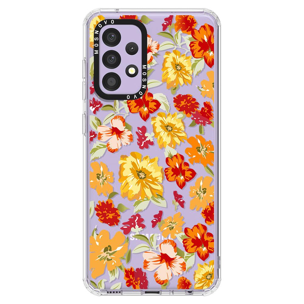 70s Boho Yellow Flower Phone Case - Samsung Galaxy  A52 & A52s Case