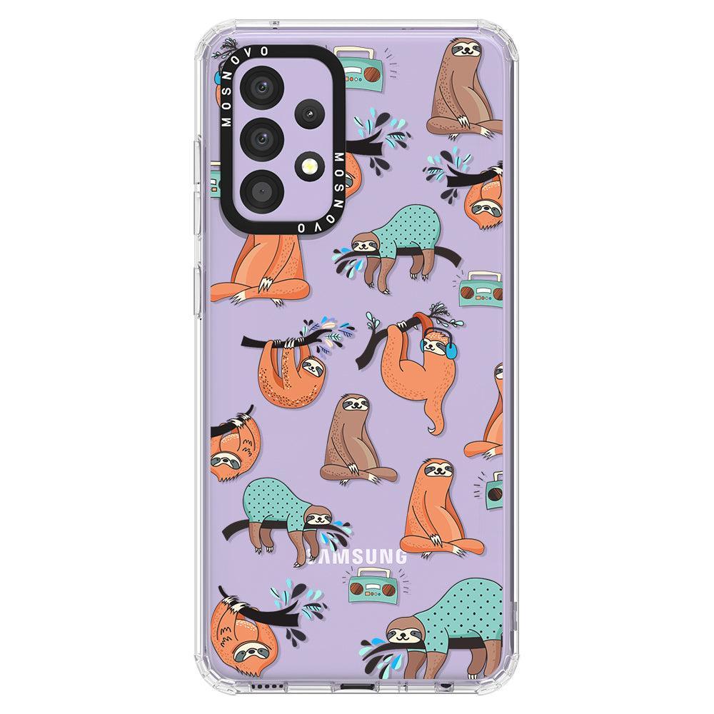 Musical Sloth Phone Case - Samsung Galaxy A52 & A52s Case