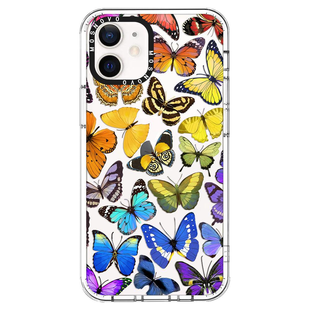 Rainbow Butterfly Phone Case - iPhone 12 Case