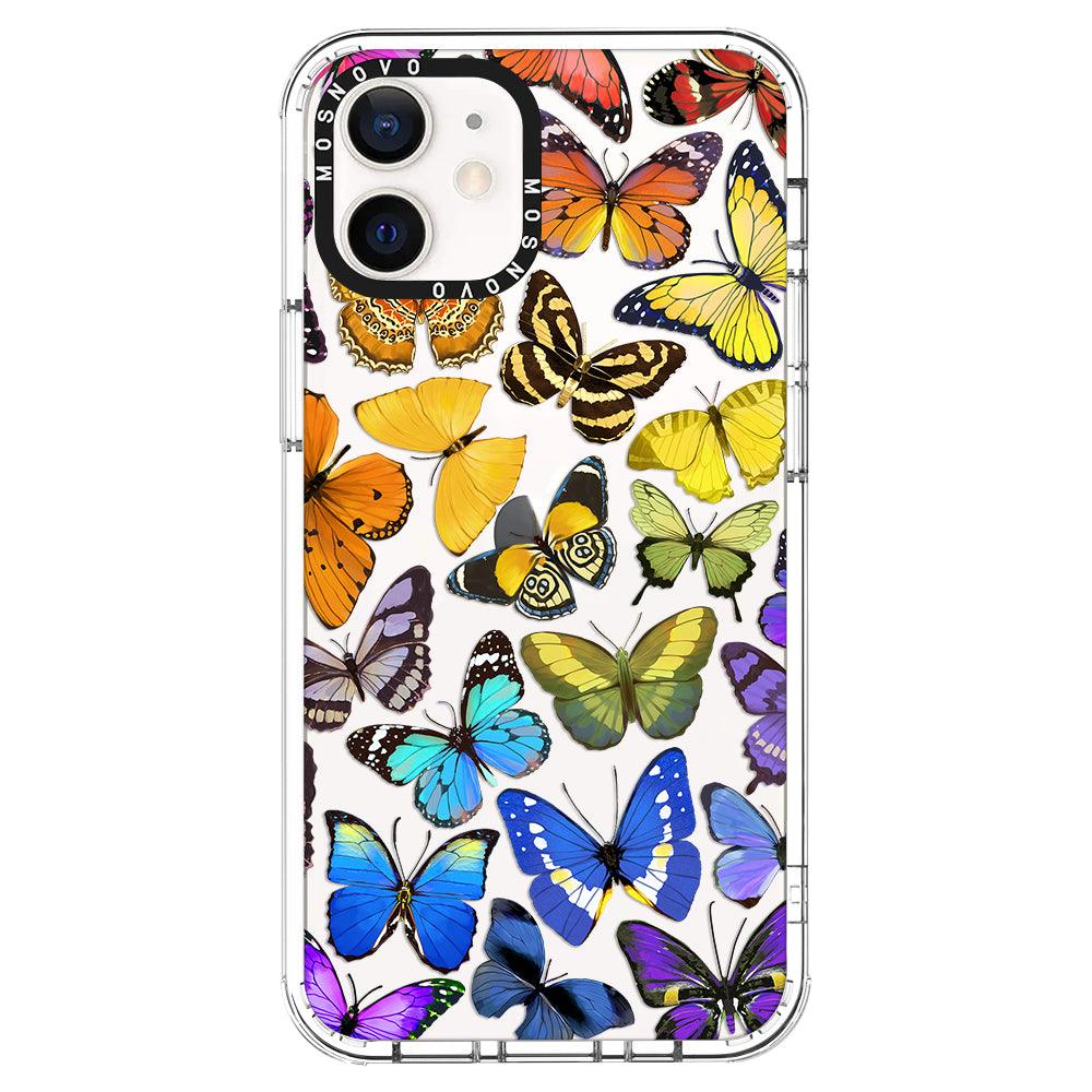 Rainbow Butterfly Phone Case - iPhone 12 Mini Case