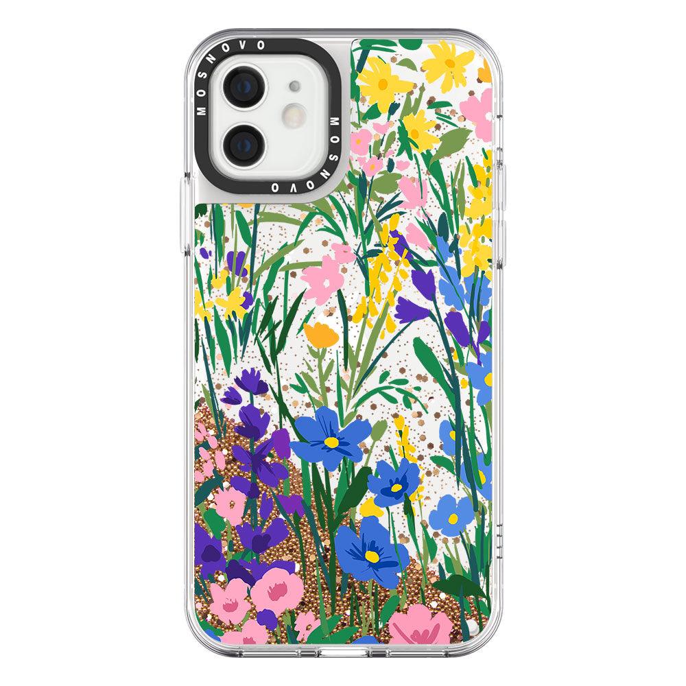 Hello Spring Glitter Phone Case - iPhone 12 Mini Case