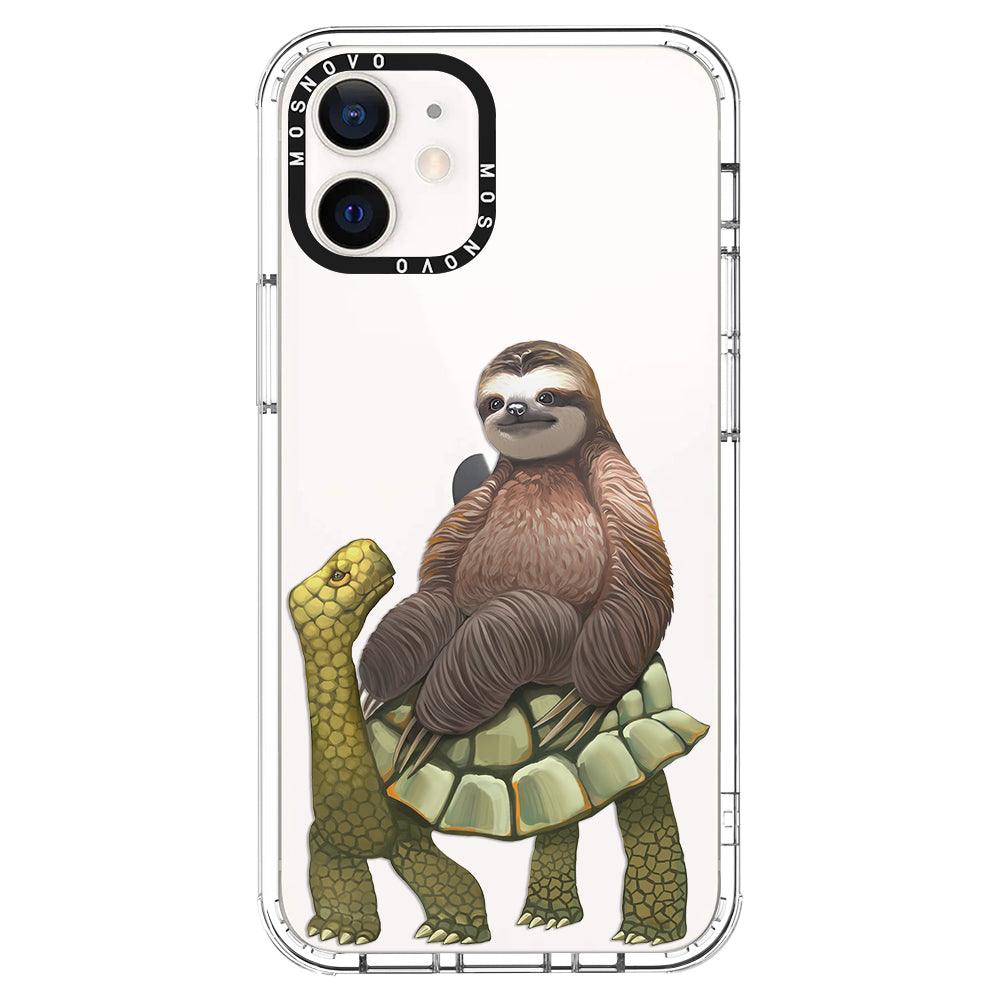 Sloth Turtle Phone Case - iPhone 12 Mini Case