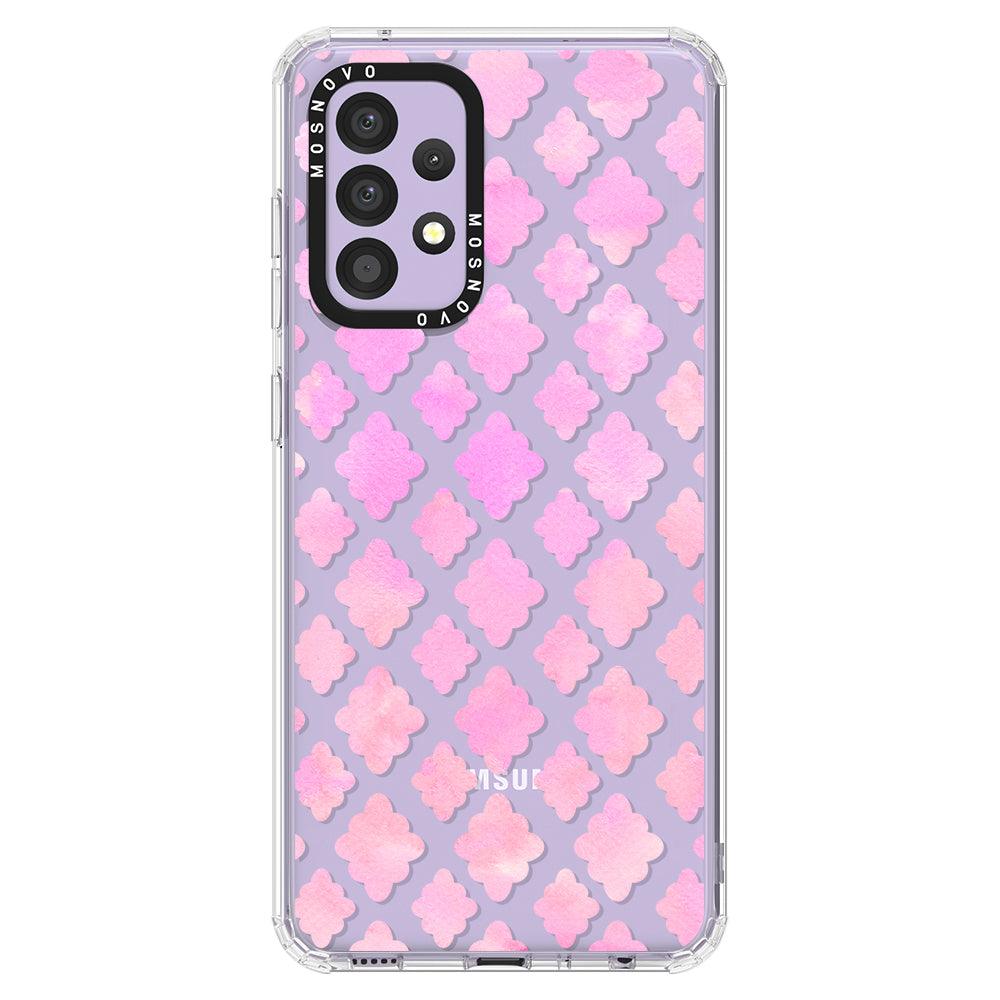 Pink Flower Diamond Phone Case - Samsung Galaxy A52 & A52s Case