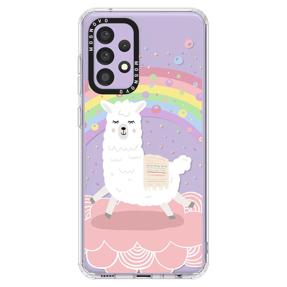 Pastel Rainbow Llama Phone Case - Samsung Galaxy A52 & A52s Case