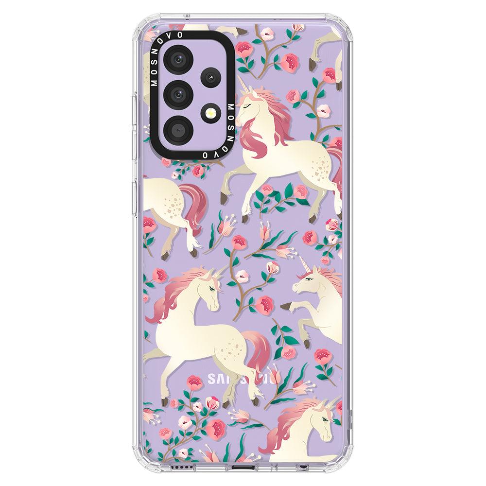 Unicorn Flower Garden Phone Case - Samsung Galaxy A52 & A52s Case