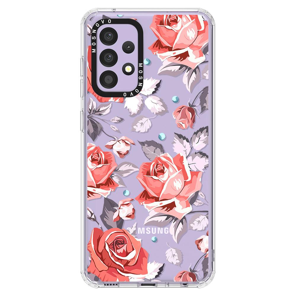 Retro Floral Phone Case - Samsung Galaxy A52 & A52s Case