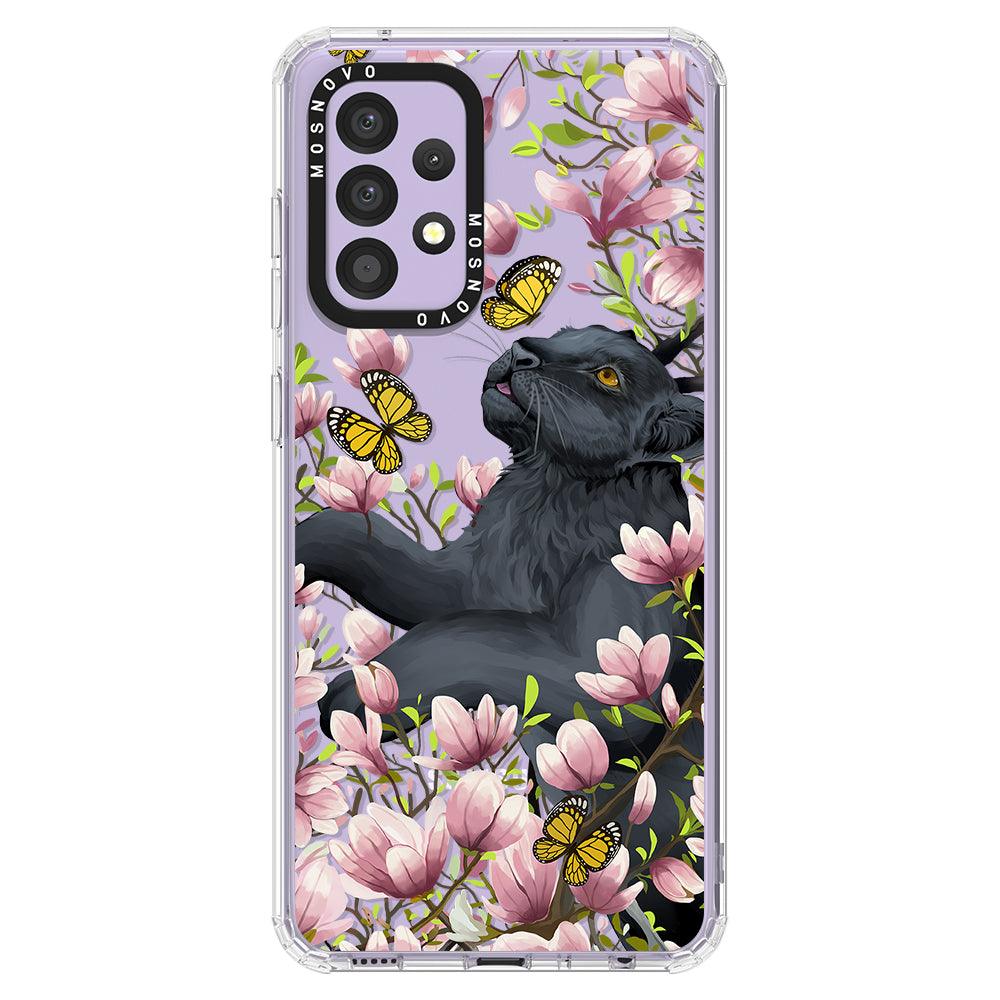 Black Panther Garden Phone Case - Samsung Galaxy A52 & A52s Case