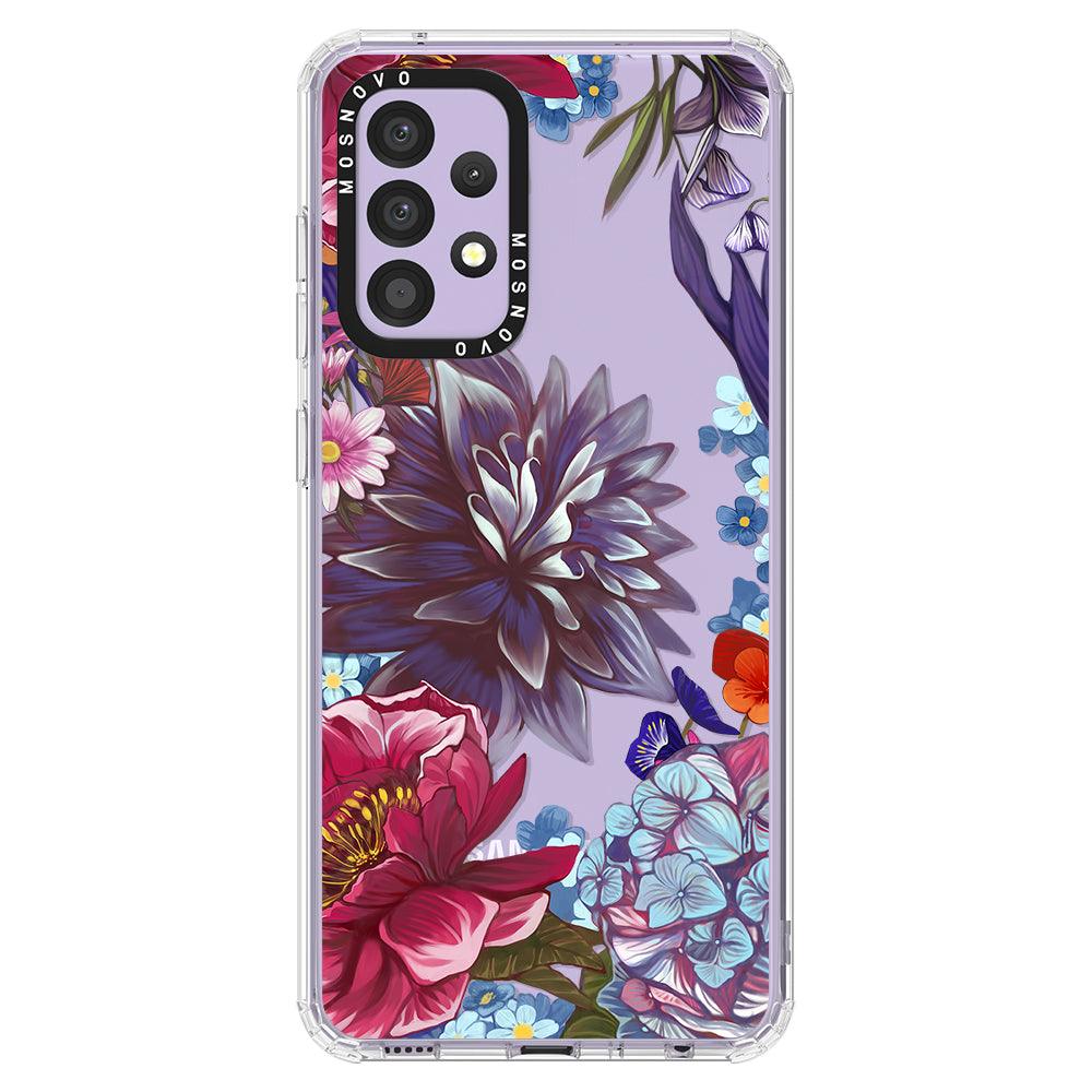 Lilac Floral Phone Case - Samsung Galaxy A52 & A52s Case