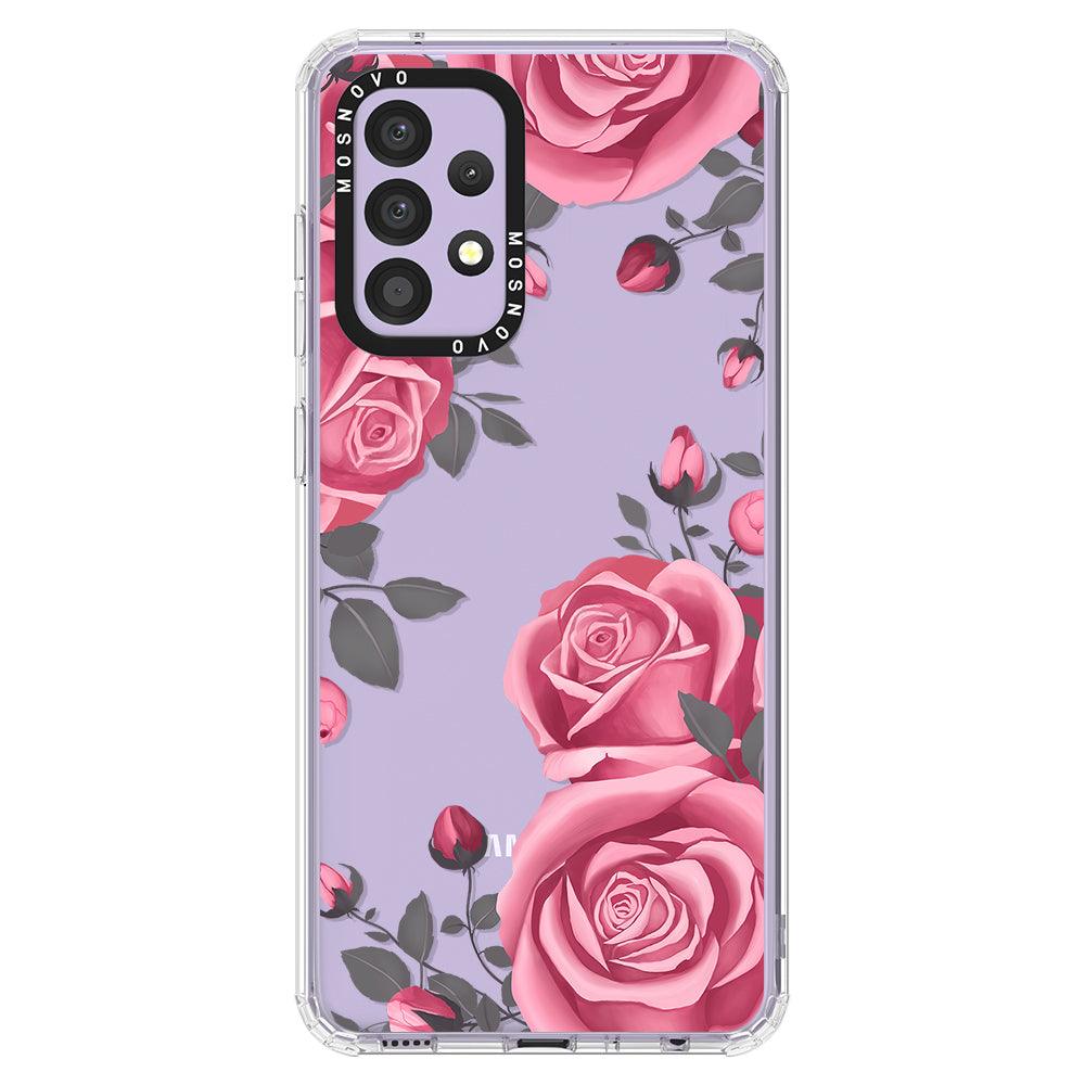 Viva Magenta Flower Phone Case - Samsung Galaxy A52 & A52s Case