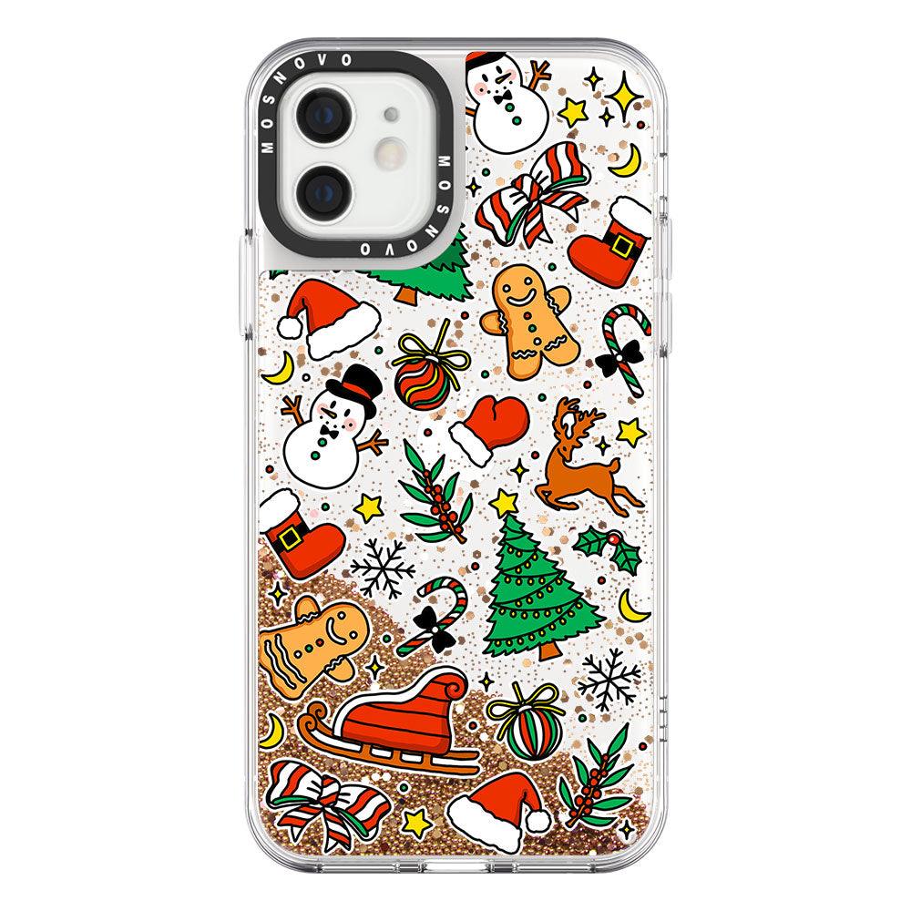 Christmas Decoration Glitter Phone Case - iPhone 12 Case