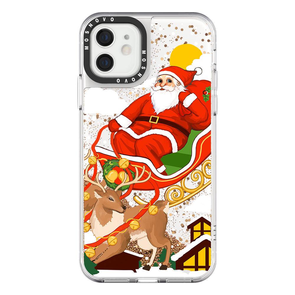 Santa Claus Glitter Phone Case - iPhone 12 Mini Case