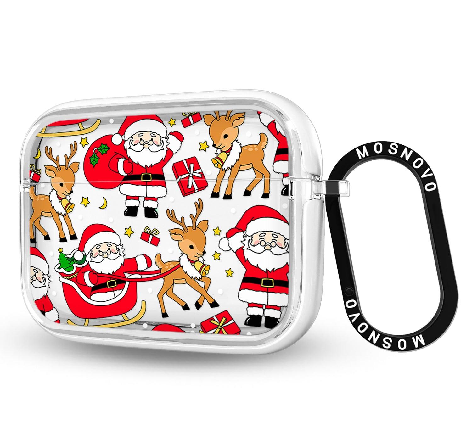 Cute Santa Claus Deer AirPods Pro Case