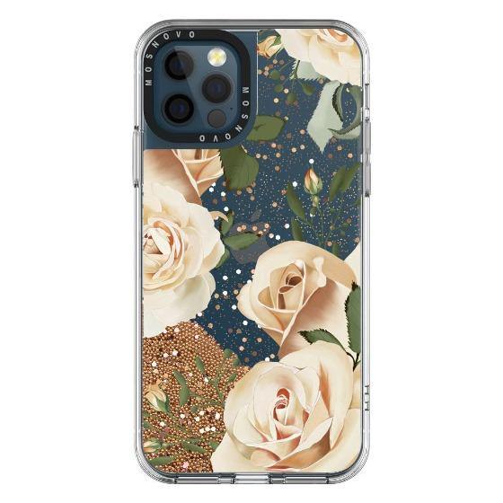 Champagne Roses Glitter Phone Case - iPhone 12 Pro Max Case