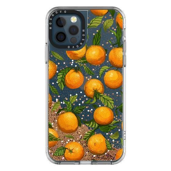 Orange Glitter Phone Case - iPhone 12 Pro Max Case