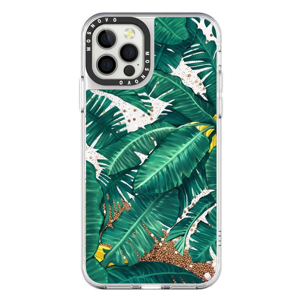 Banana Tree Glitter Phone Case - iPhone 12 Pro Max Case