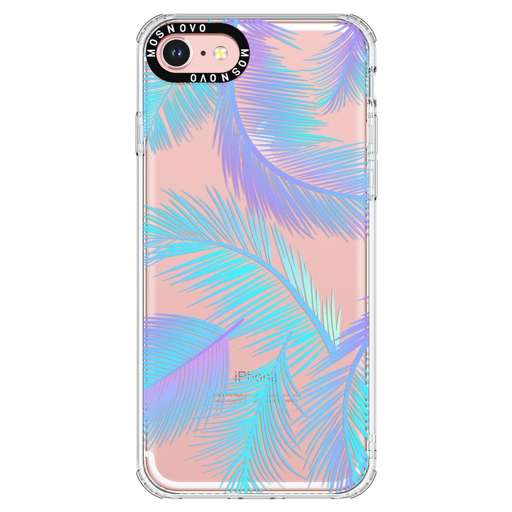 Gradient Tropical Palm Leaf Phone Case - iPhone 8 Case