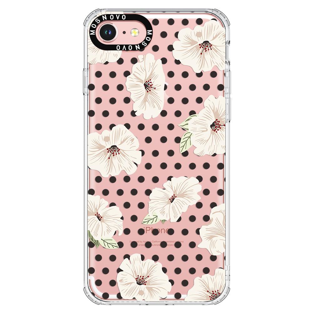 Vintage Hibiscus Flower Phone Case - iPhone 8 Case