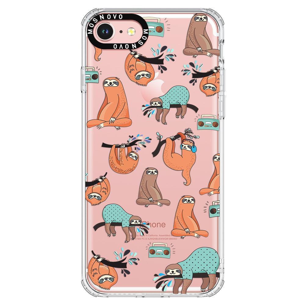 Musical Sloth Phone Case - iPhone 8 Case