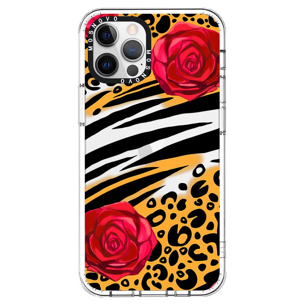 Wild Floral Leopard Phone Case - iPhone 12 Pro Max Case