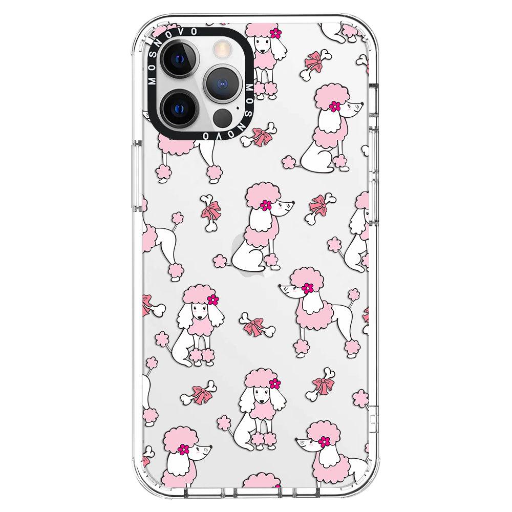 Pink Poodle Phone Case - iPhone 12 Pro Max Case