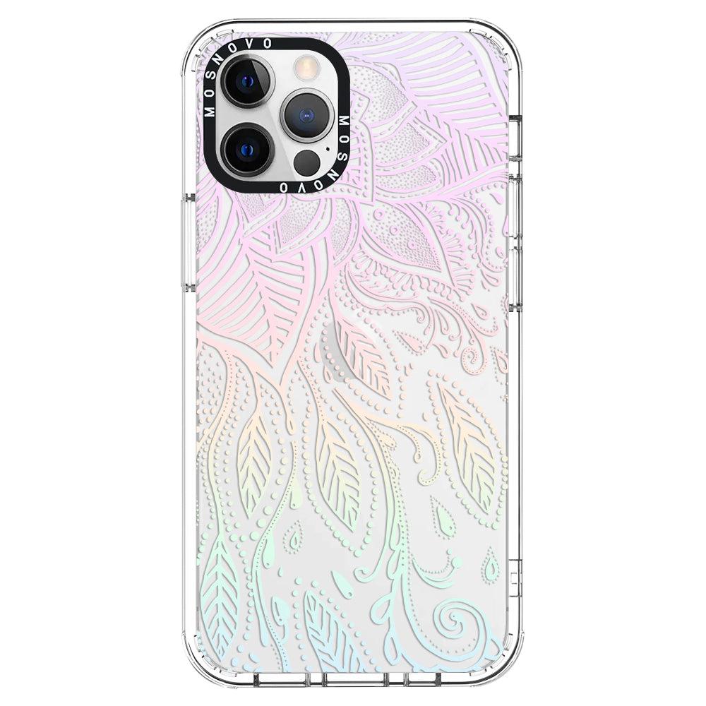 Pastel Rainbow Mandala Phone Case - iPhone 12 Pro Max Case