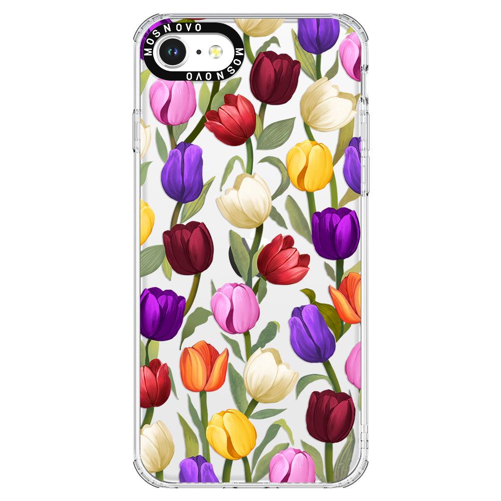 Colorful Tulips Phone Case - iPhone SE 2020 Case