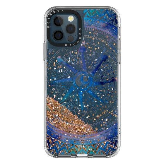 Galaxy Compass Glitter Phone Case - iPhone 12 Pro Max Case