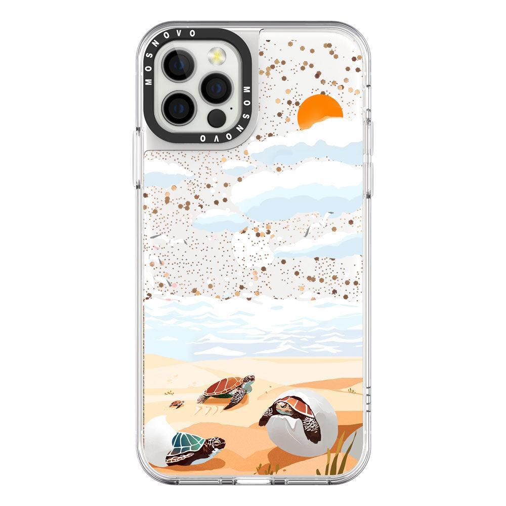 Baby Tortoise Glitter Phone Case - iPhone 12 Pro Max Case