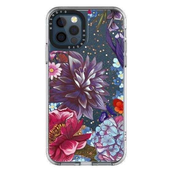 Blue Lilacs Glitter Phone Case - iPhone 12 Pro Max Case