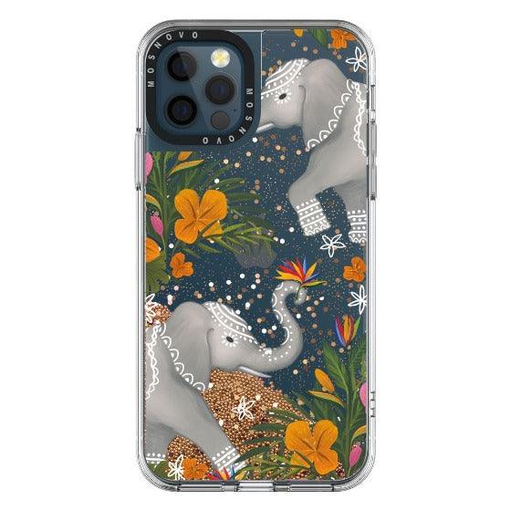 Elephant Glitter Phone Case - iPhone 12 Pro Max Case