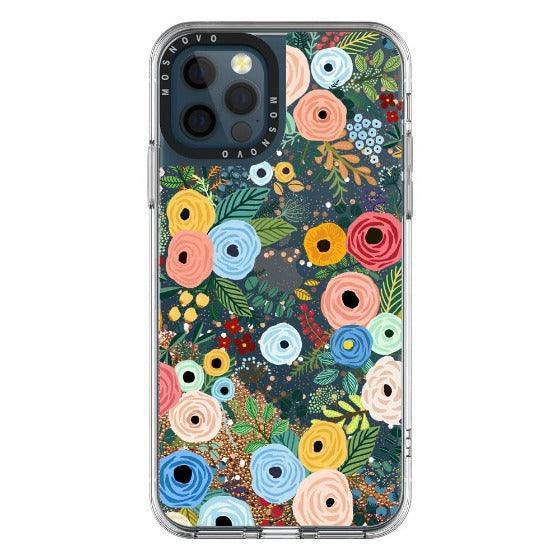 Pastel Perfection Flower Glitter Phone Case - iPhone 12 Pro Max Case