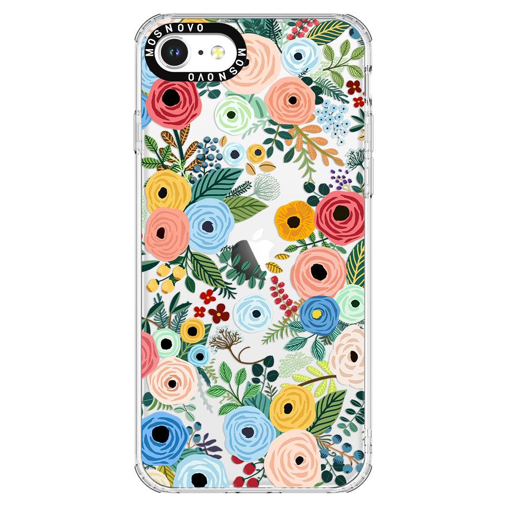 Pastel Floral Garden Phone Case - iPhone SE 2020 Case