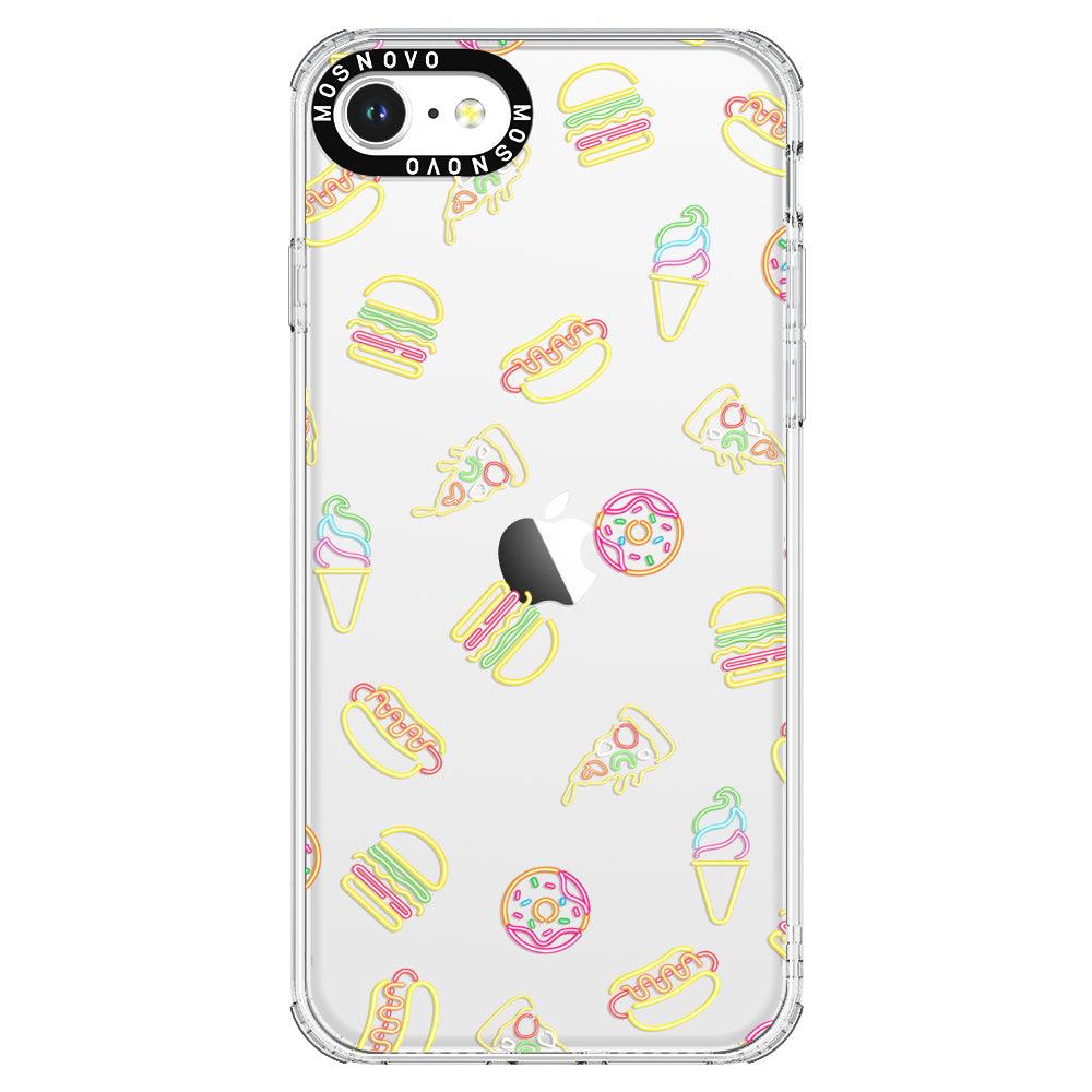 Neon Junk Food Phone Case - iPhone SE 2020 Case