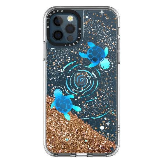 Space Turtle Glitter Phone Case - iPhone 12 Pro Max Case