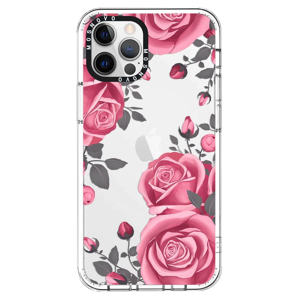 Viva Magenta Flower Phone Case - iPhone 12 Pro Max Case