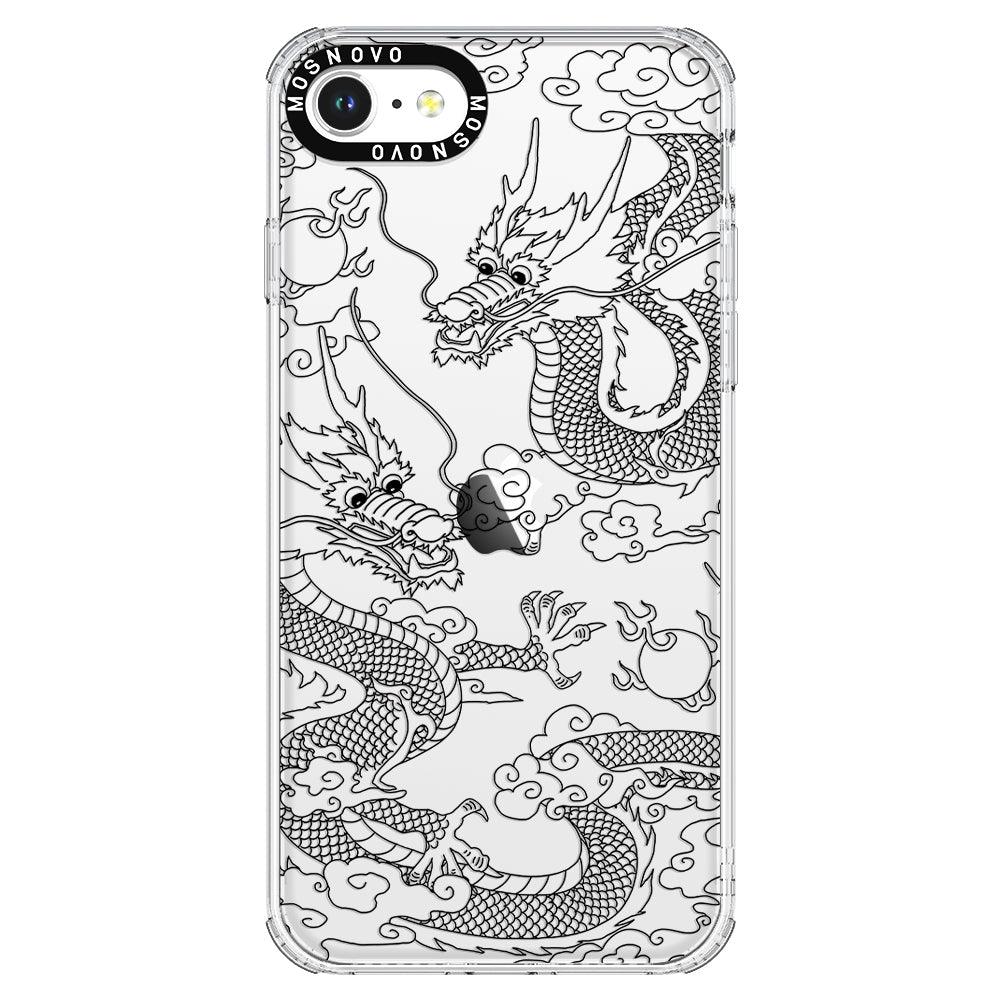 Black Dragon Phone Case - iPhone SE 2020 Case