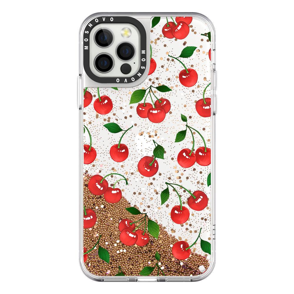 Poppy Cherry Glitter Phone Case - iPhone 12 Pro Max Case