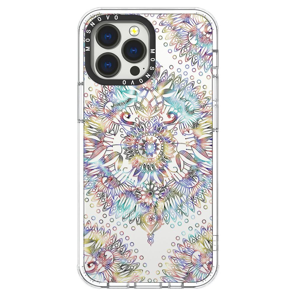 Rainbow Mandala Phone Case - iPhone 13 Pro Max Case