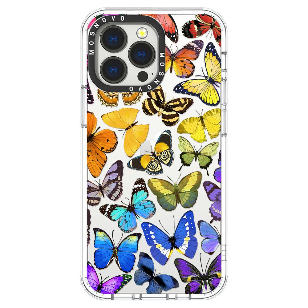 Rainbow Butterfly Phone Case - iPhone 13 Pro Case