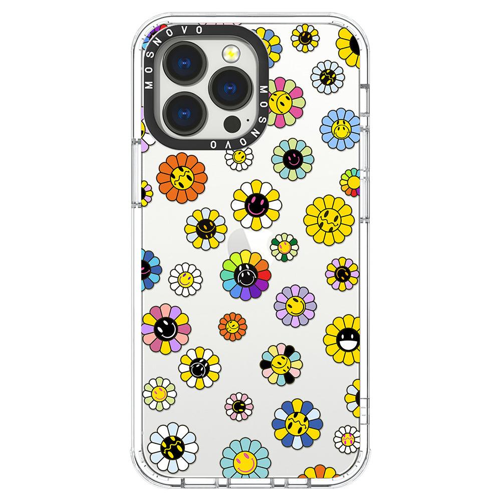 Flower Smile Face Phone Case - iPhone 13 Pro Case